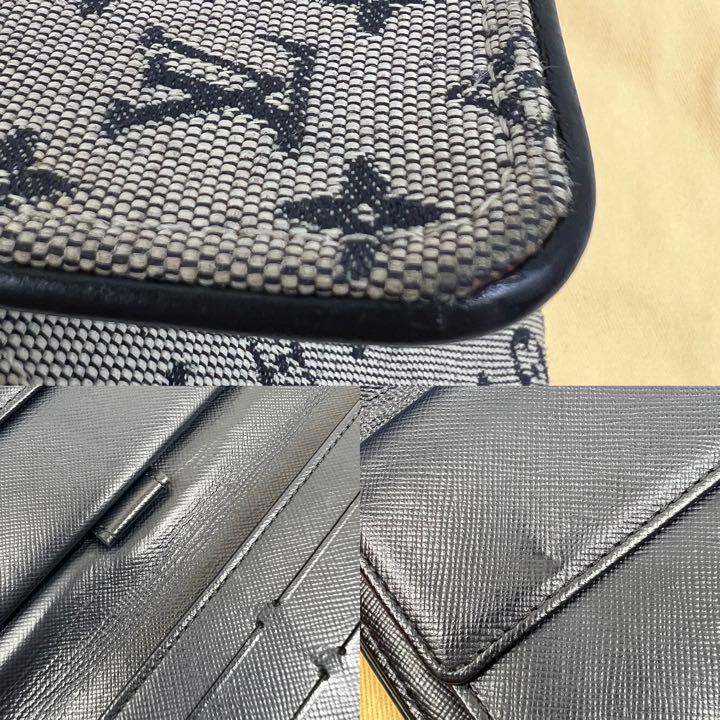 LOUIS VUITTON ルイヴィトン モノグラムミニ 長財布 ネイビー - メルカリ