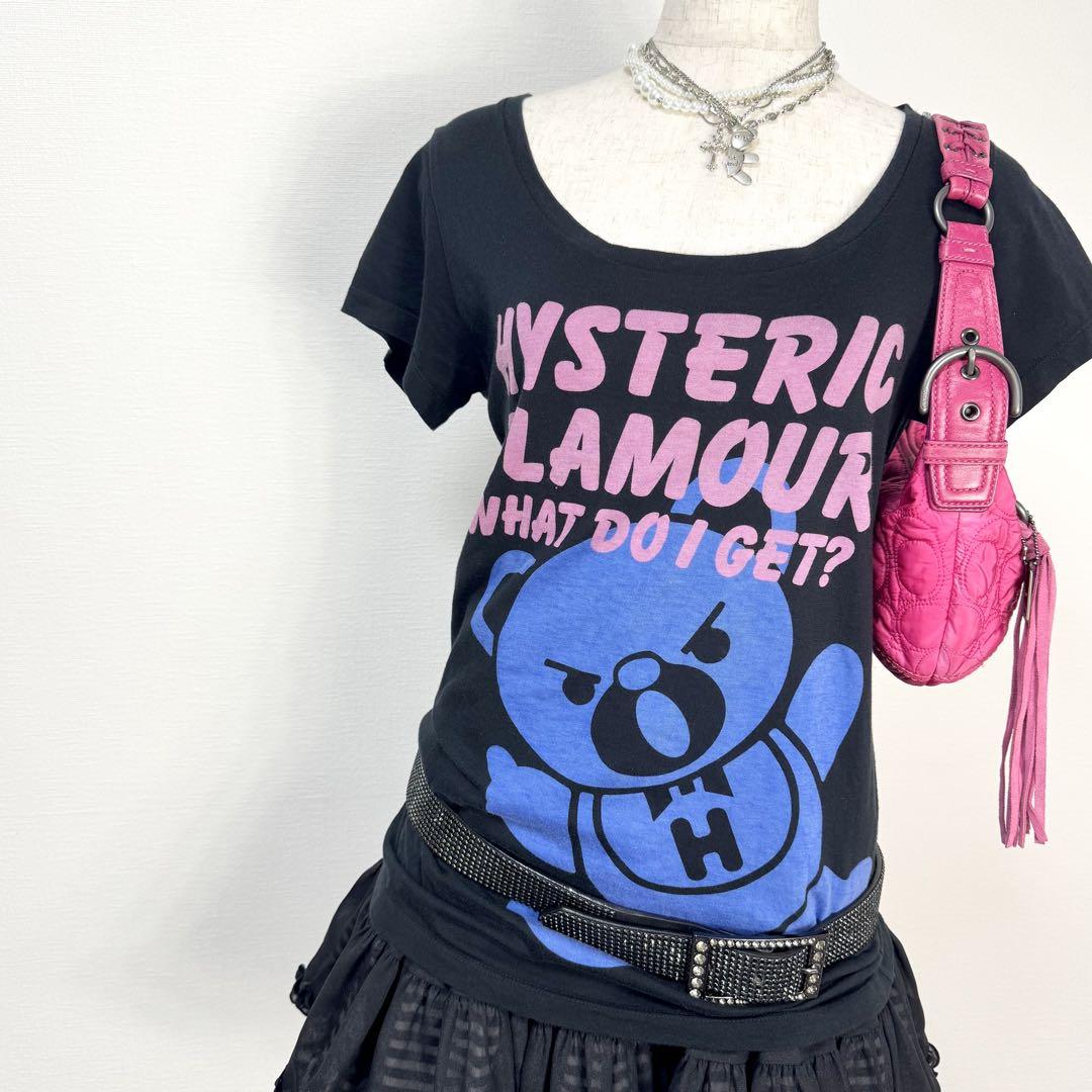 y2k❤️ HYSTERIC GLAMOUR ヒスベア ロゴ Tシャツ