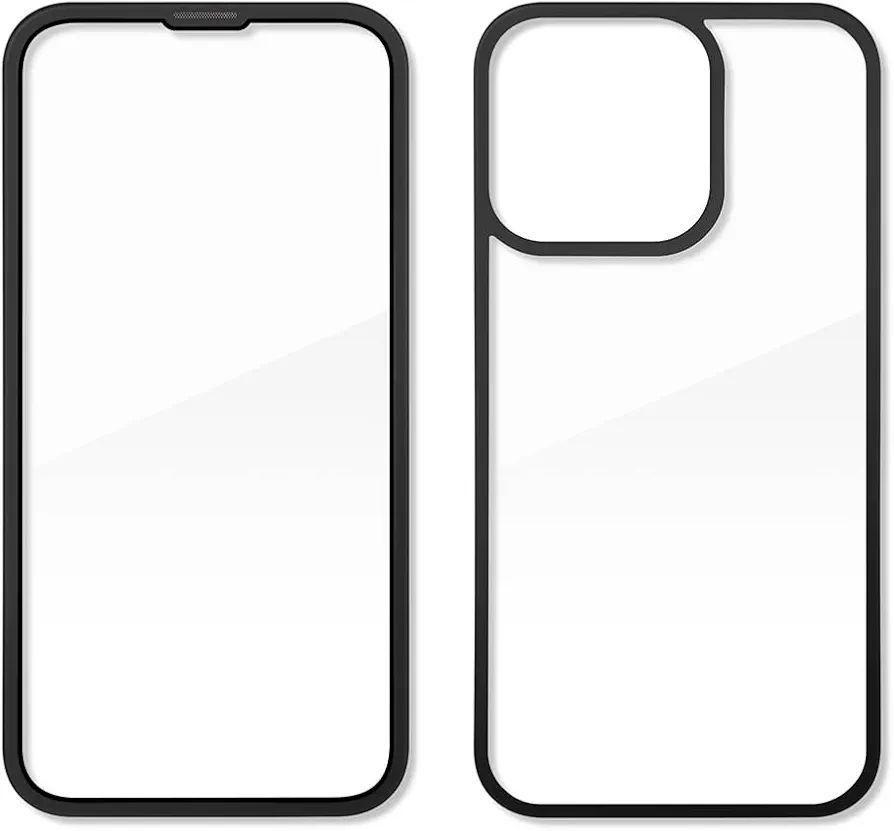 ⭐️ iPhone13Pro 6.1インチ 超薄型 ガラスケース 黒