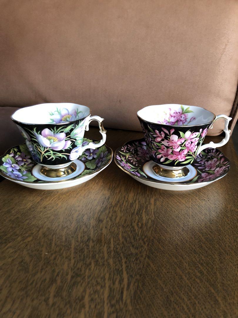 PRAIRIE CROCUS」のカップ&ソーサー2個セット