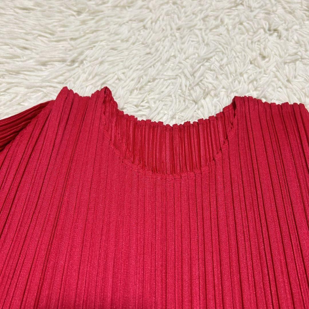 プリーツプリーズ PLEATS PLEASE ピンク 長袖カットソー サイズ3