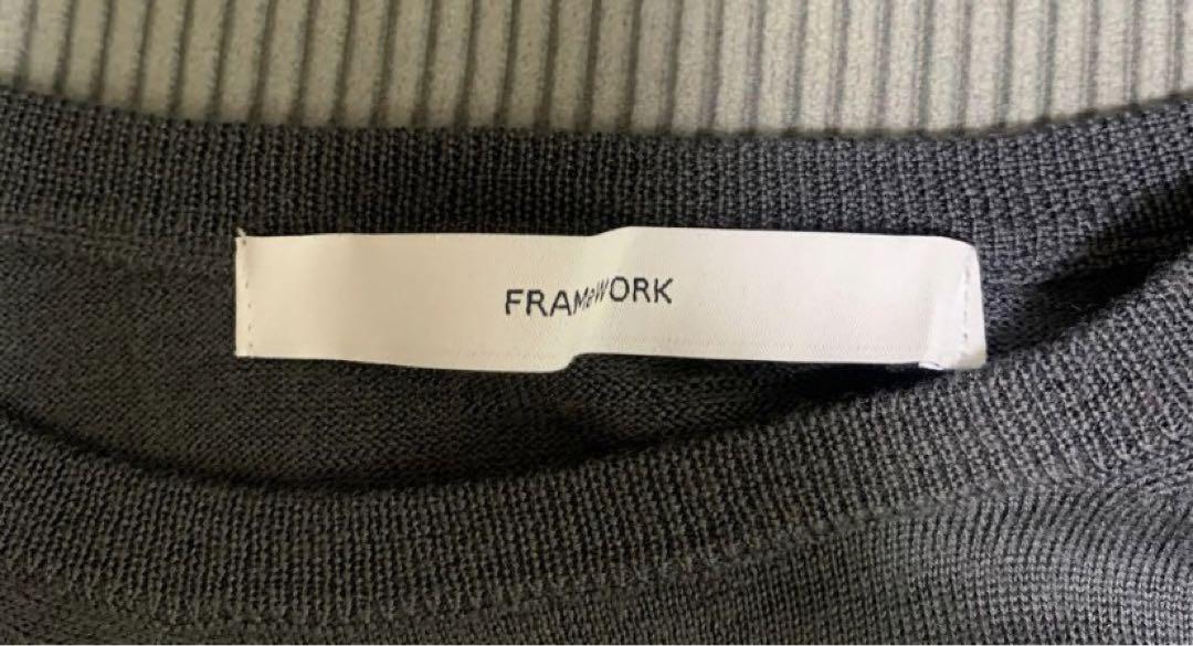 framework】21AW 16Gニュアンスプルオーバー グレー