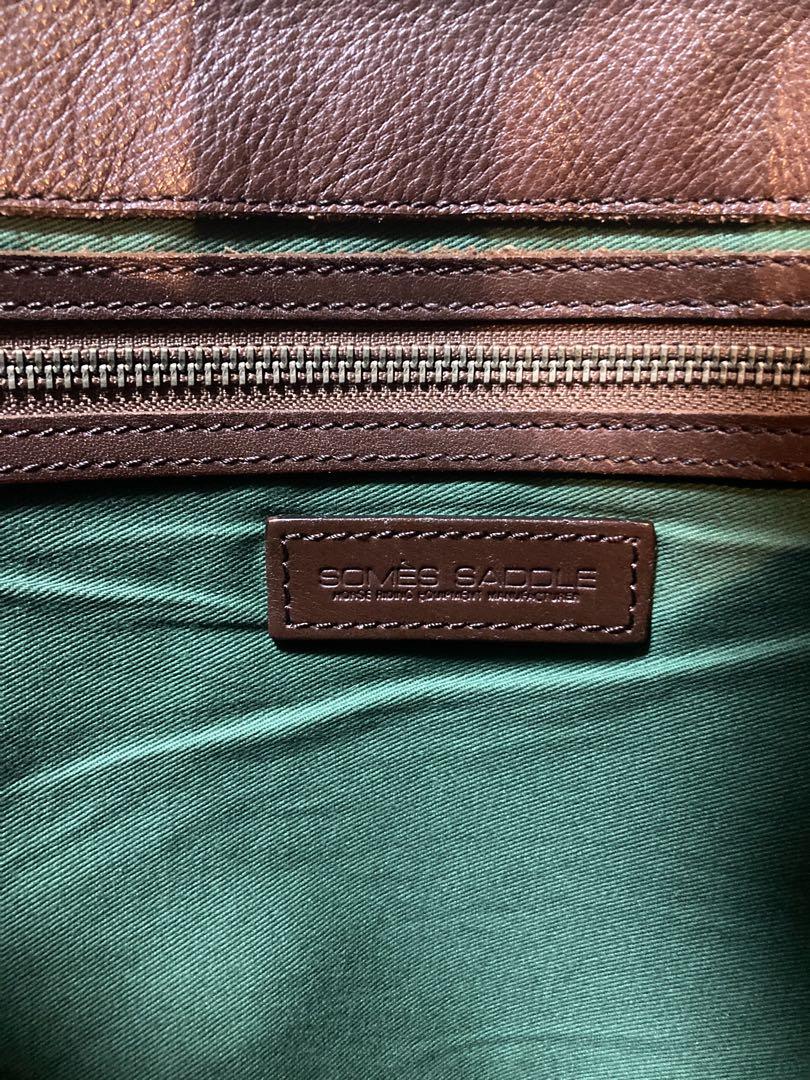 SOMES SADDLE レザー製ショルダーバッグ ブラウン