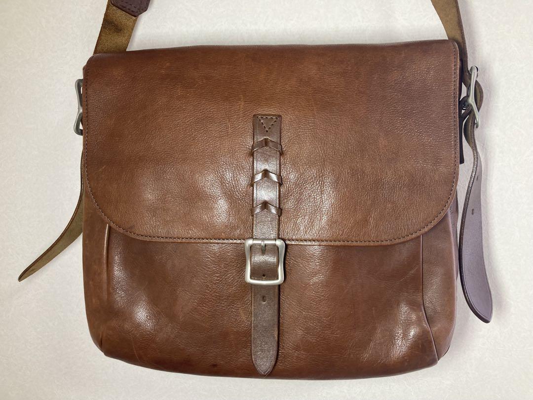 SOMES SADDLE レザー製ショルダーバッグ ブラウン