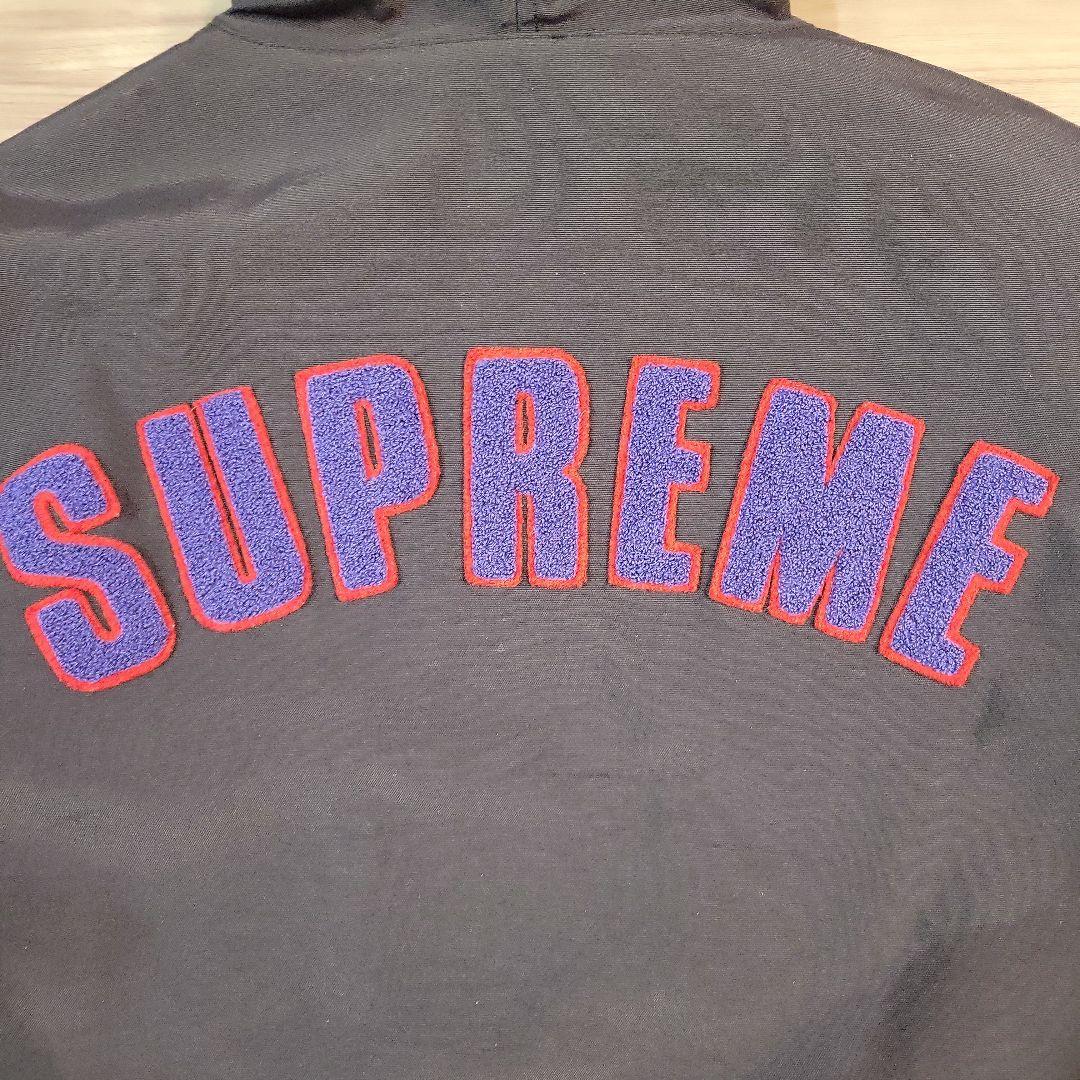 Supreme ボアナイロンフーディージャケット L 黒