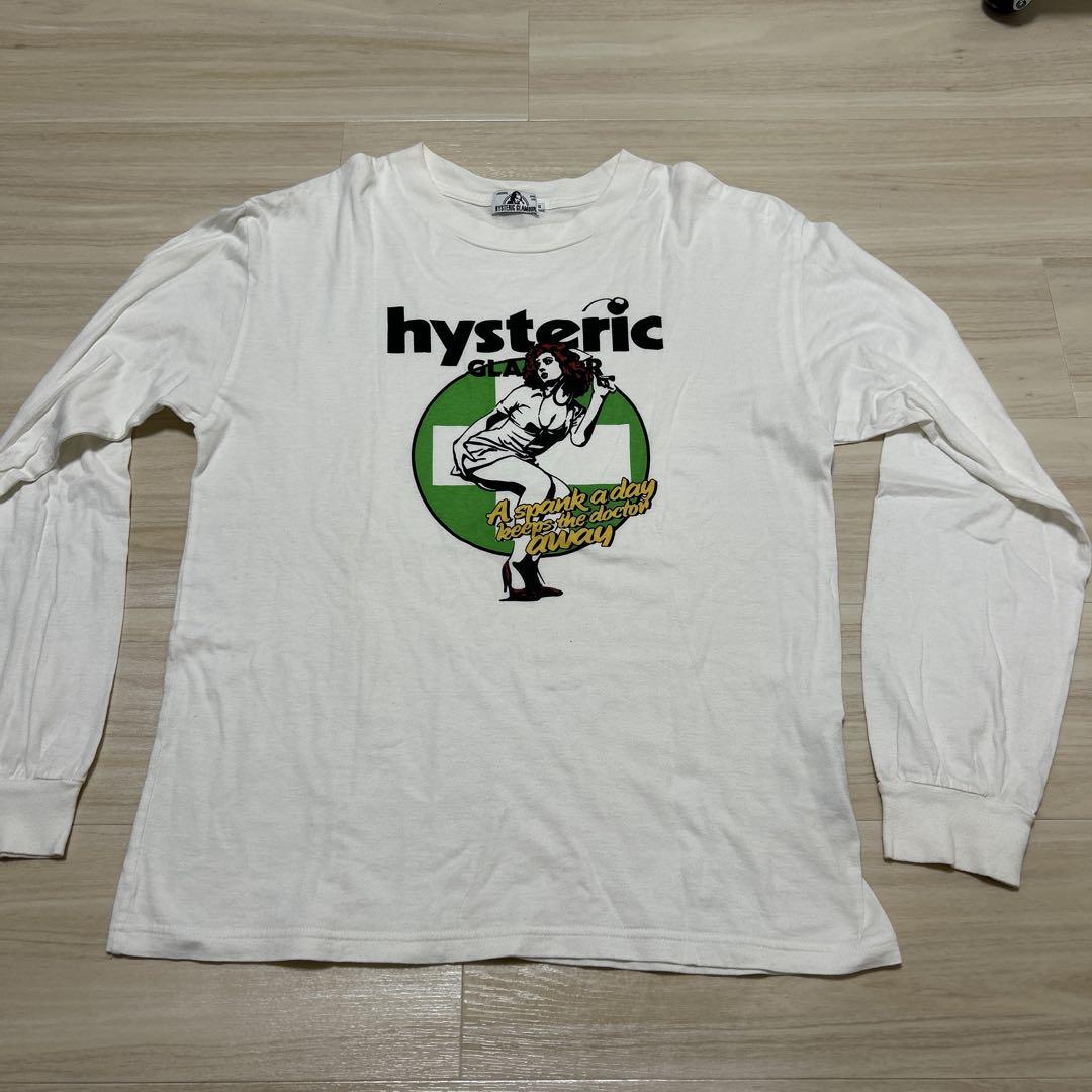 HYSTERIC GLAMOUR ホワイト ロングスリーブ Tシャツ S - メルカリ