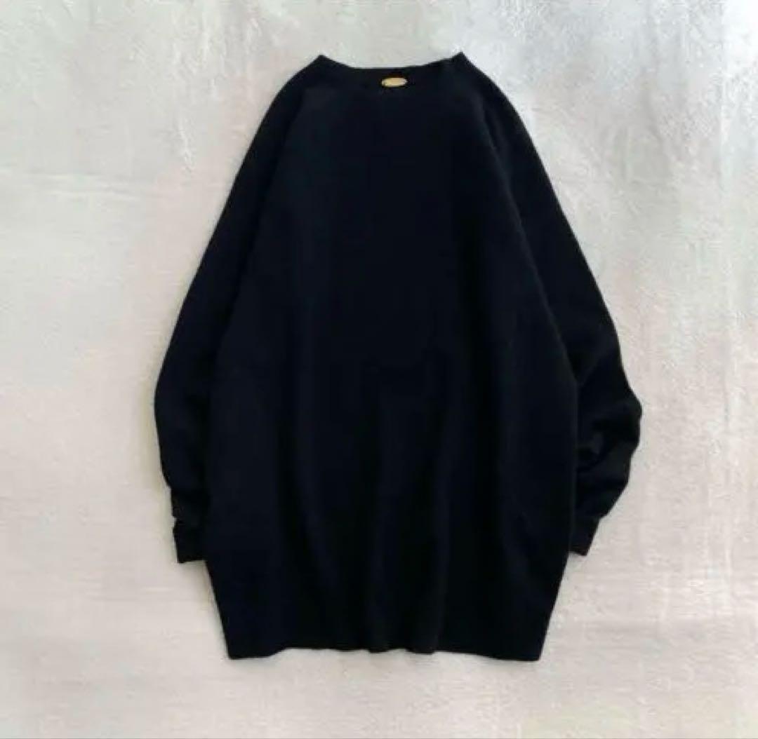 【美品✨】Deuxieme Classe CAPRIクルーネックプルオーバー　黒