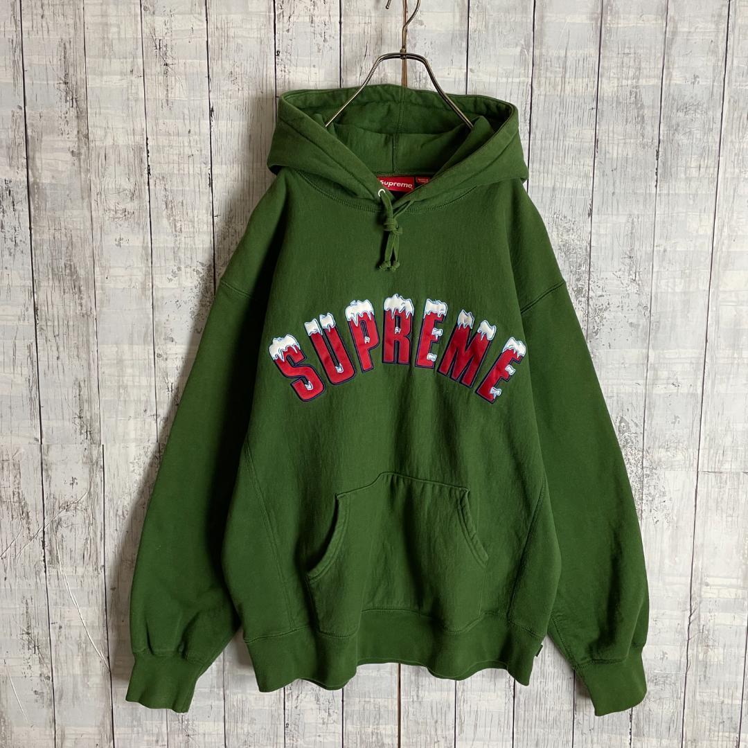 れなし 即完売Lサイズ アーチ刺繍ロゴ パーカー スノー雪 OvzEl-m69767727063 後藤真希着用 シュプリーム レアアイテ