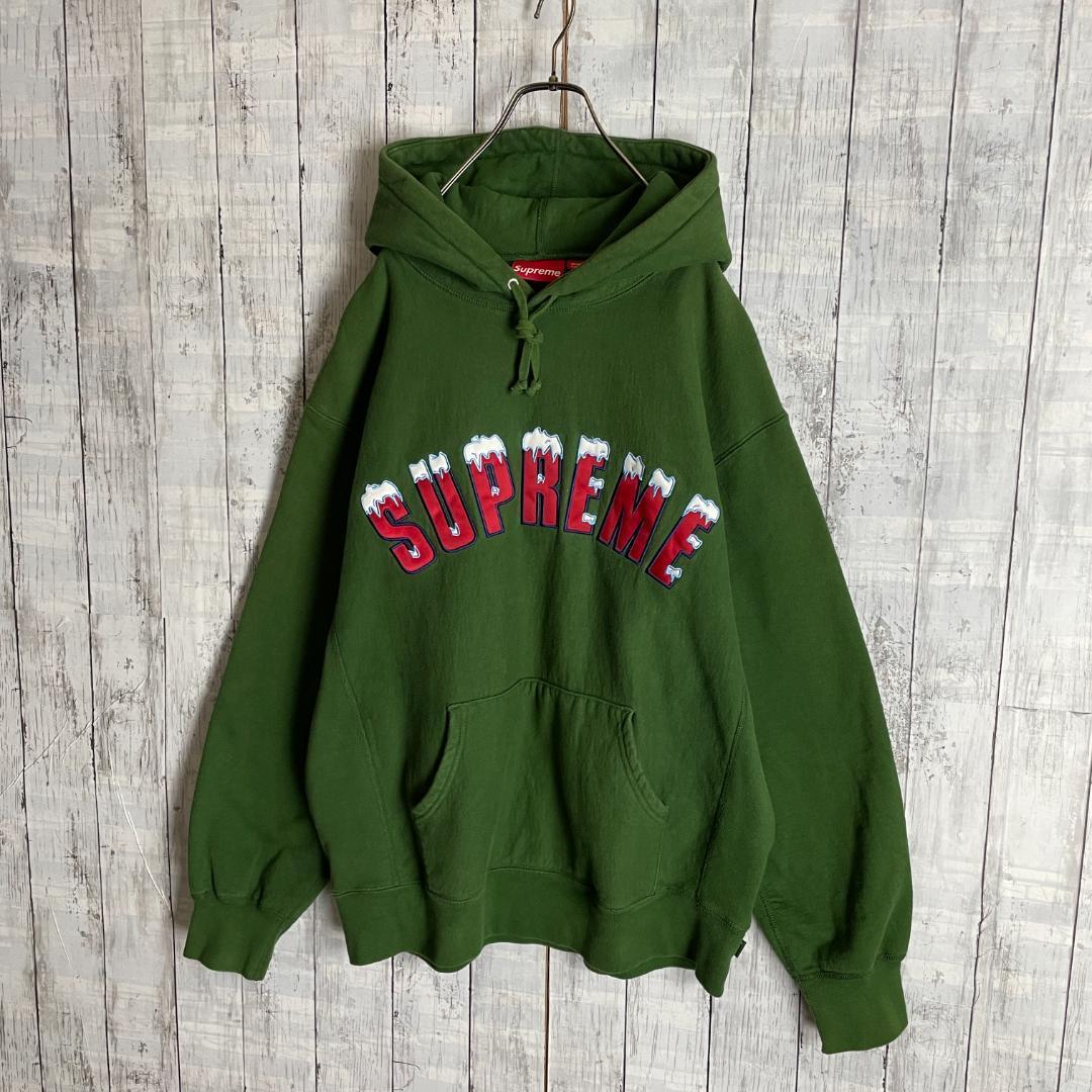 れなし 即完売Lサイズ アーチ刺繍ロゴ パーカー スノー雪 OvzEl-m69767727063 後藤真希着用 シュプリーム レアアイテ