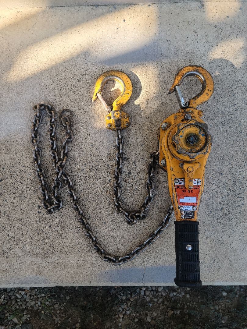 KITO WL1T レバーブロック 1t 設備 プラント 積載