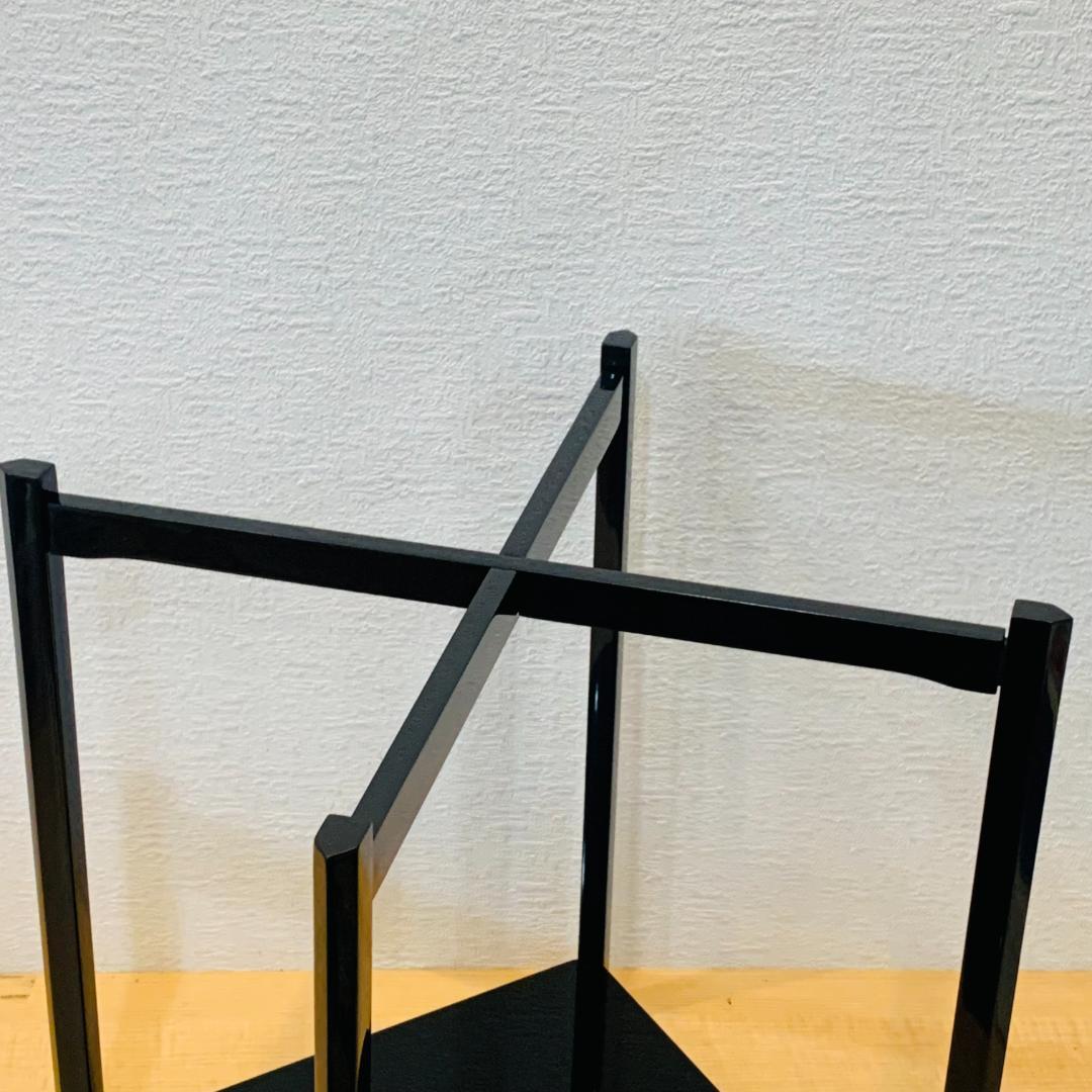 【輪島塗・浜木松峰作】加寿美棚 共箱 茶道具 茶棚 茶箪笥 水指棚