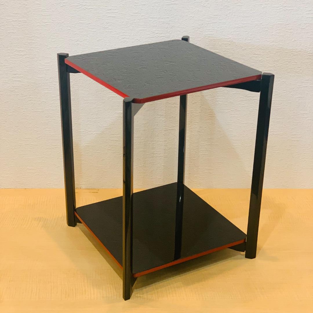 【輪島塗・浜木松峰作】加寿美棚 共箱 茶道具 茶棚 茶箪笥 水指棚