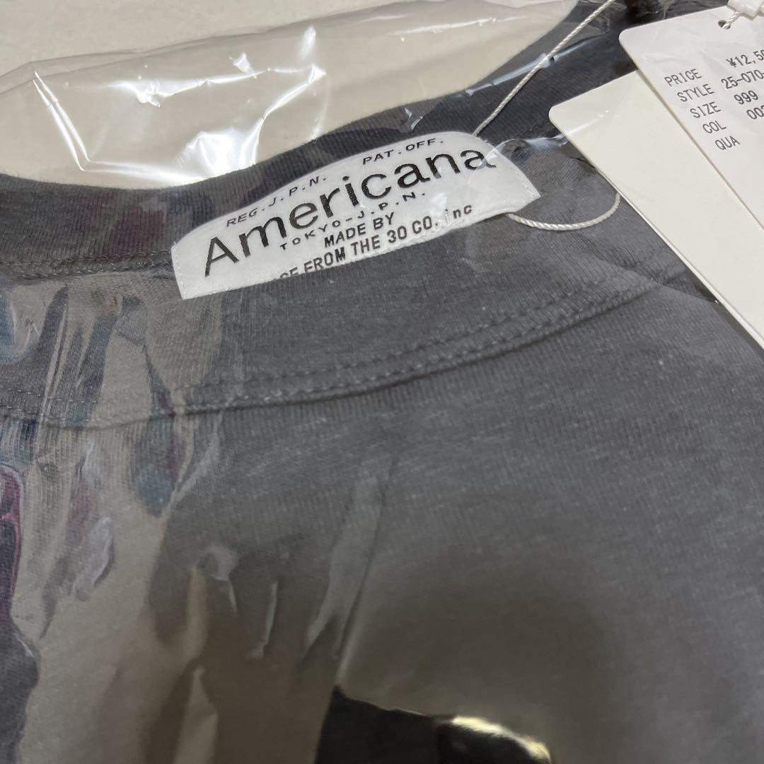 AP STUDIOアメリカーナAMRCN ロールアップTシャツ　新品　ブラック