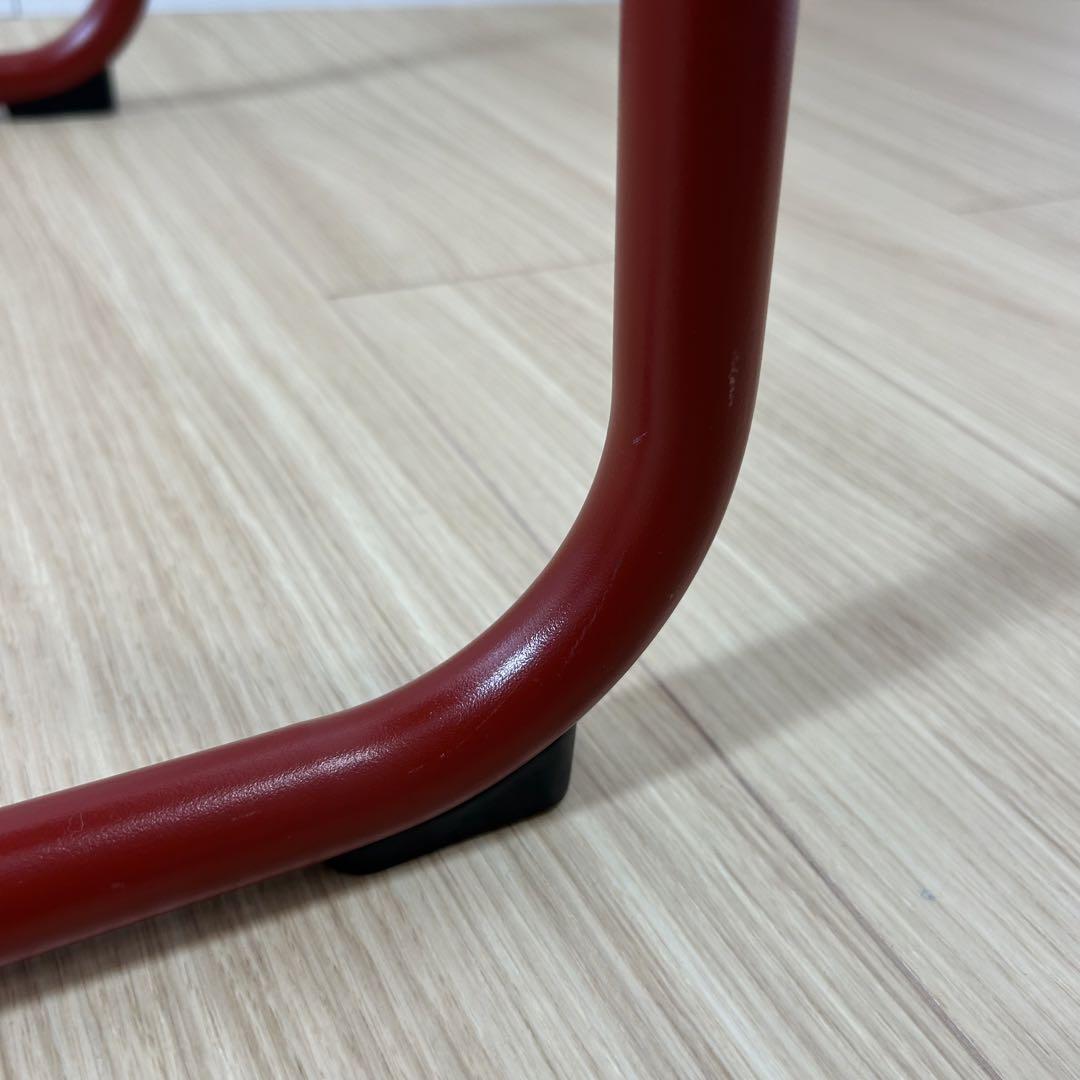 Knoll ノール トボガン プルアップテーブル メラミン天板　レッド　赤