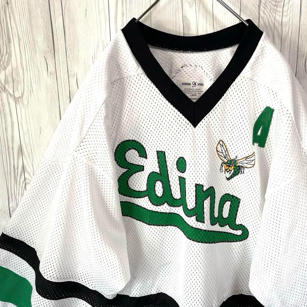 アイスホッケーユニフォーム　メンズLサイズ　EDINA　メキシコ製　メッシュ