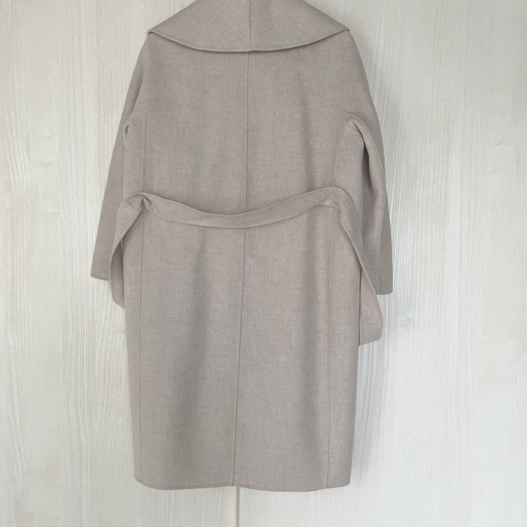 美品 S Max Mara エスマックスマーラ ダブルフェイス コート ベージュ 美品 S Max Mara エスマックスマーラ ダブルフェイス コート
