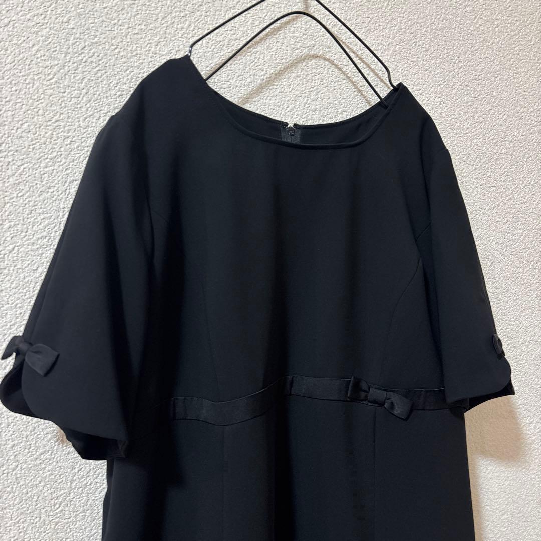 極美品 パテポア ブラックフォーマル ワンピース 大きいサイズ 礼服 19号 黒 極美品 パテポア ブラックフォーマル ワンピース 大きいサイズ 礼服 19号 黒