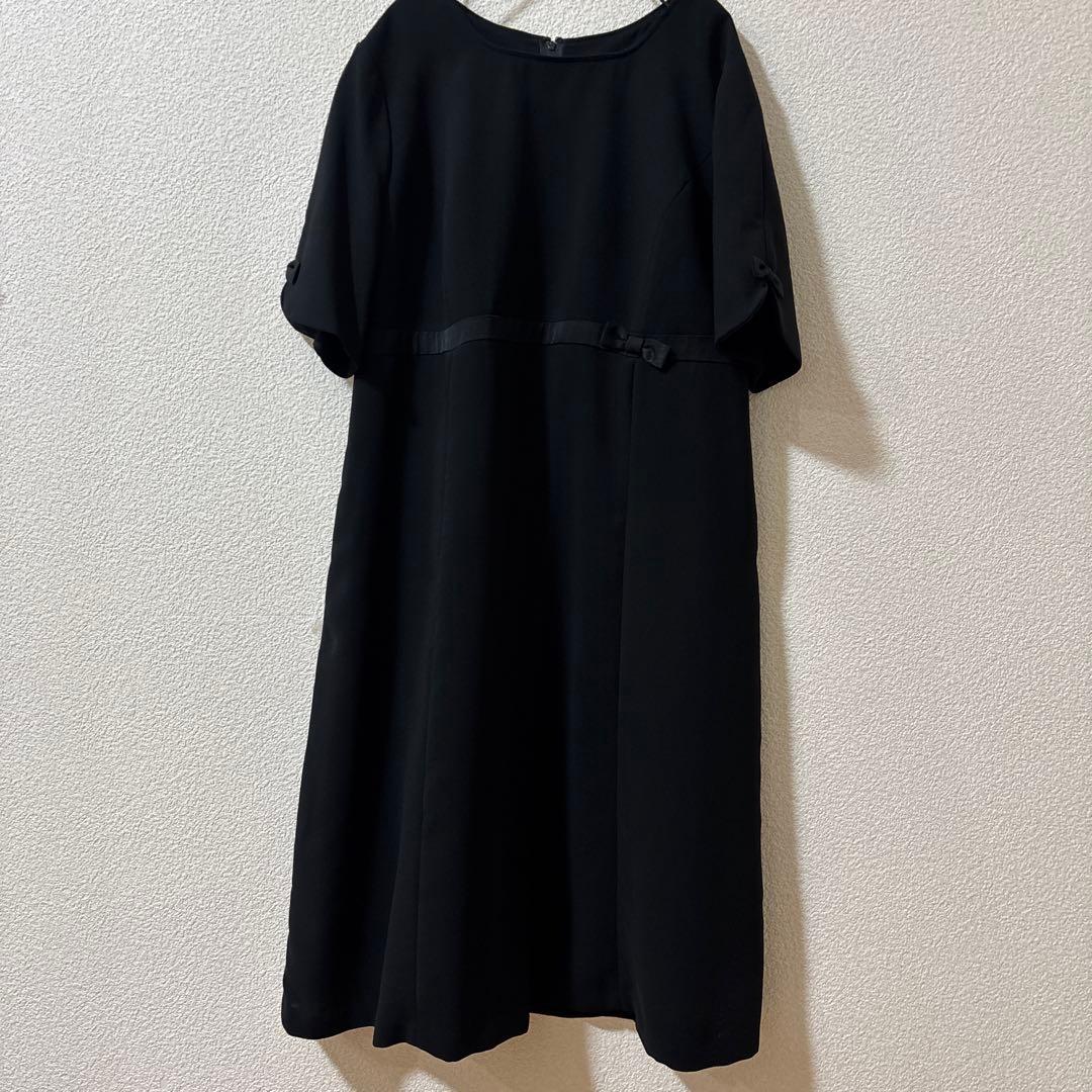 極美品 パテポア ブラックフォーマル ワンピース 大きいサイズ 礼服 19号 黒 極美品 パテポア ブラックフォーマル ワンピース 大きいサイズ 礼服 19号 黒