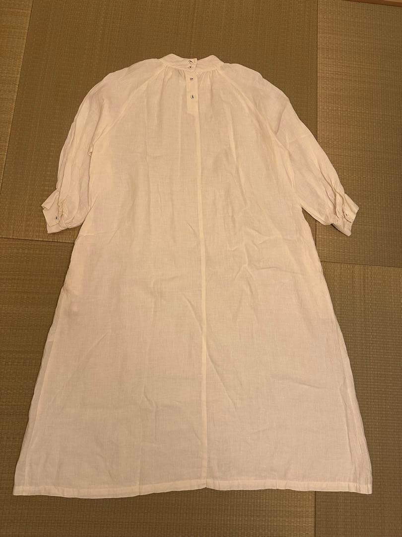 motomi.m フレンチブリュ ワンピース ホワイト リネン SIZE DECORATOM_COM_BR