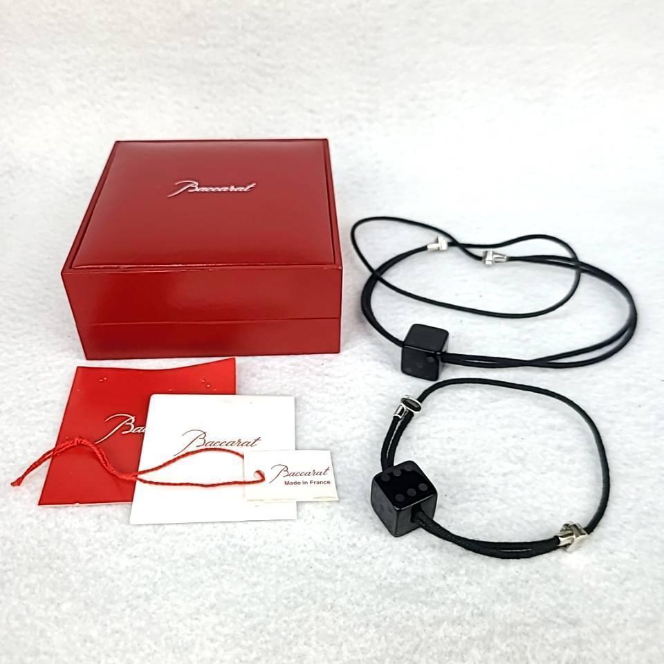 ・極美品・バカラ サイコロ ブレスレット ネックレス セット ネックレス 1 極美品・バカラ サイコロ ブレスレット ネックレス セット