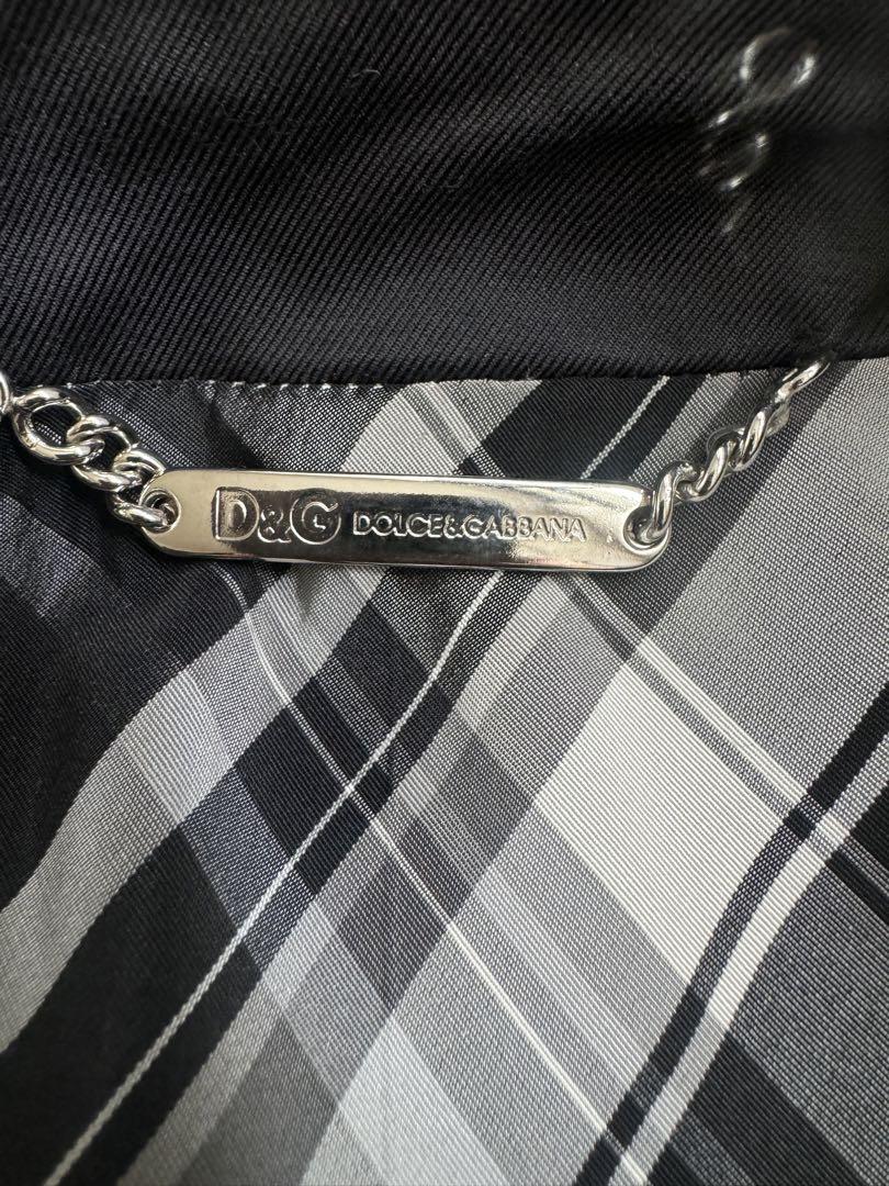 DOLCE&GABBANA　トレンチコート　サイズ４６　黒
