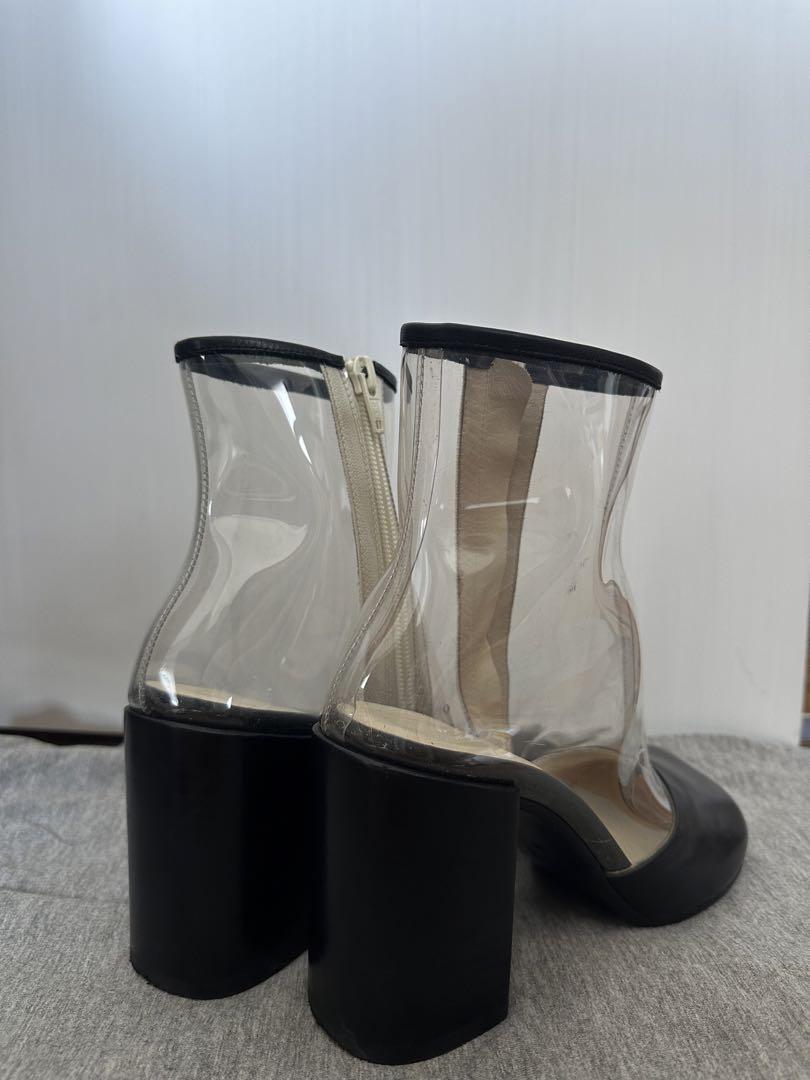 MM6 Maison Margiela PVC レザー クリアブーツ　36