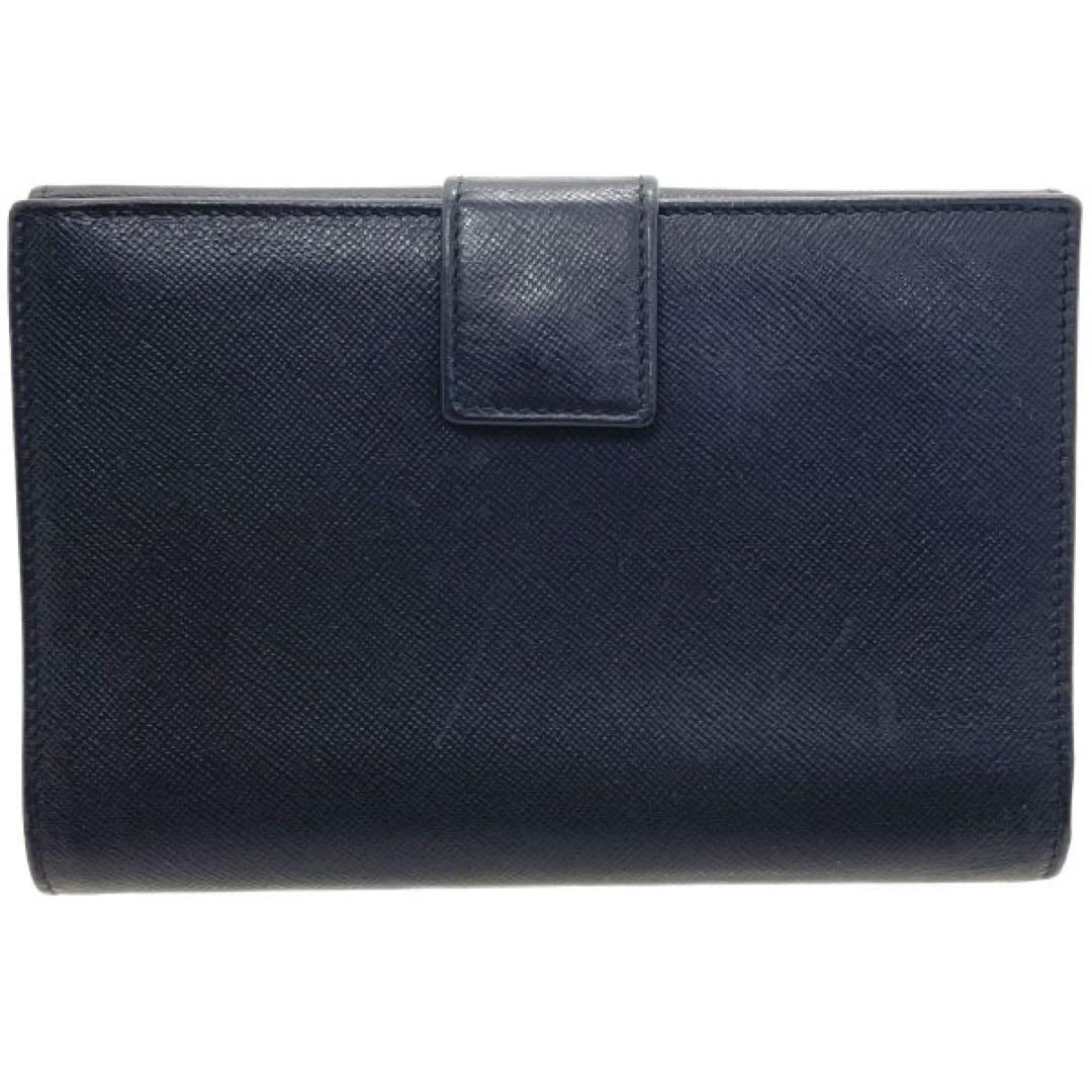 正規品 美品 プラダ Wホック サフィアーノ 財布 サイフ 【NN13588】