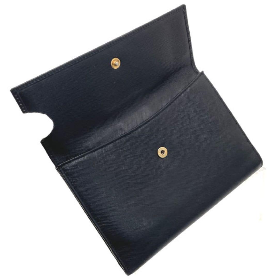 正規品 美品 プラダ Wホック サフィアーノ 財布 サイフ 【NN13588】