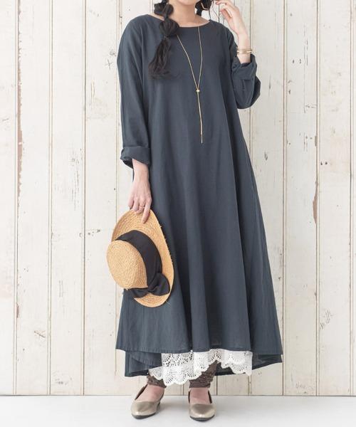 somari imagination  長袖ワンピース