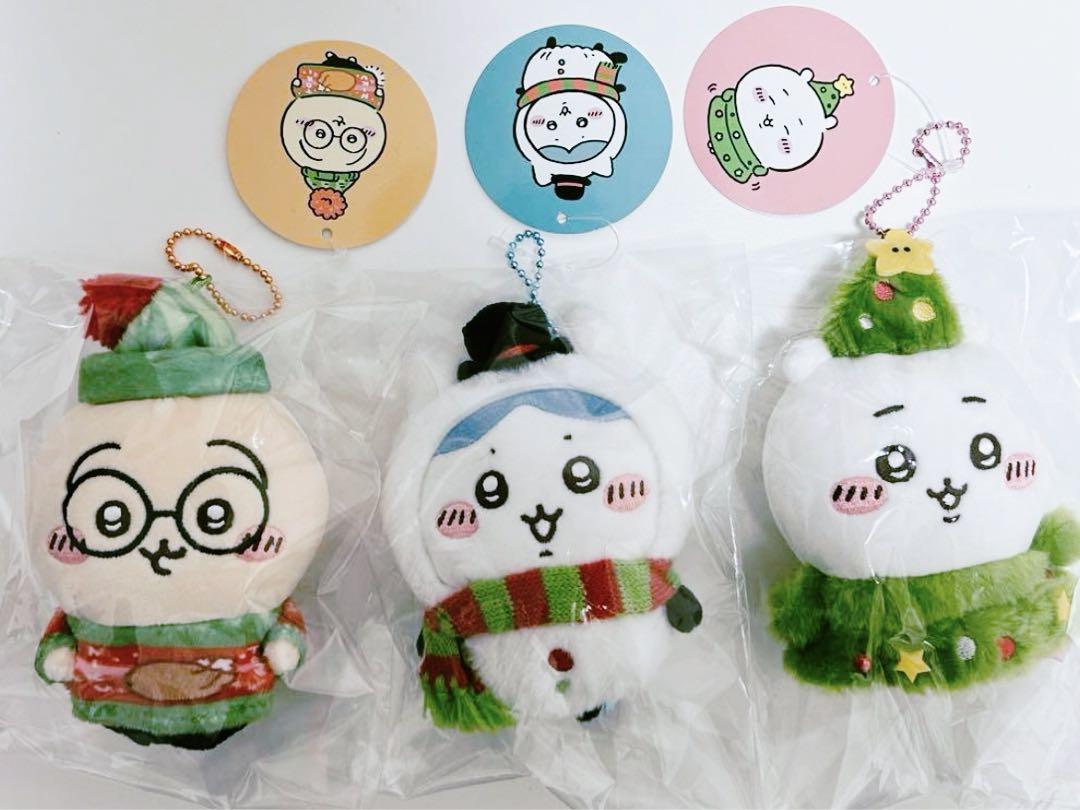 【ハッピーホリデー★オーナメント】ちいかわ　クリスマス マスコット　7点セット ちいかわ クリスマス ハッピーホリデーなマスコット うさぎ