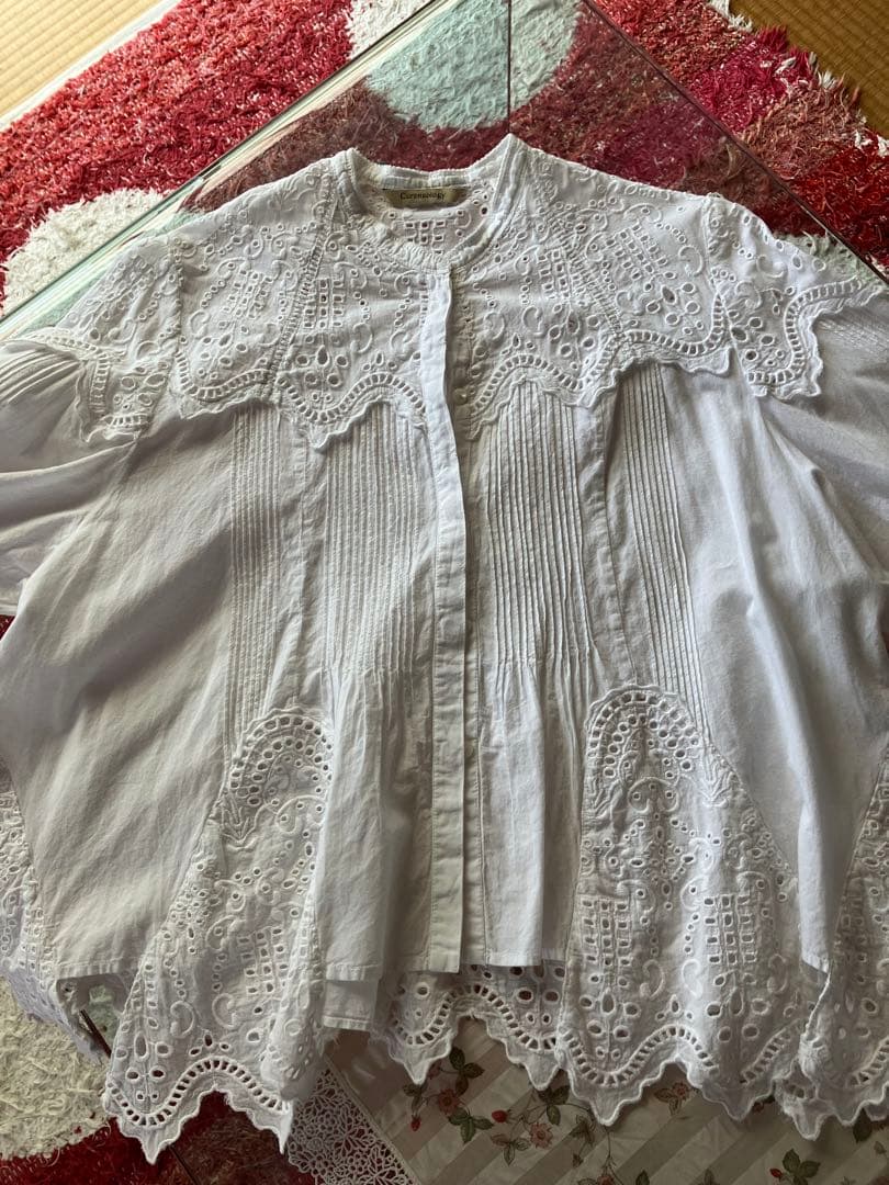 Curensology コットンカットワークブラウス SIZE Curensology