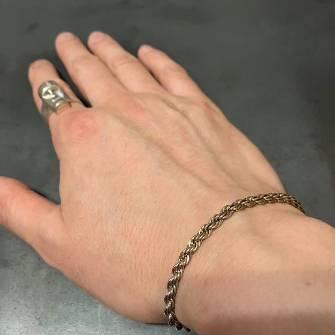 SILVER925 TWIST GOLD BRACELET/シルバーブレスレット