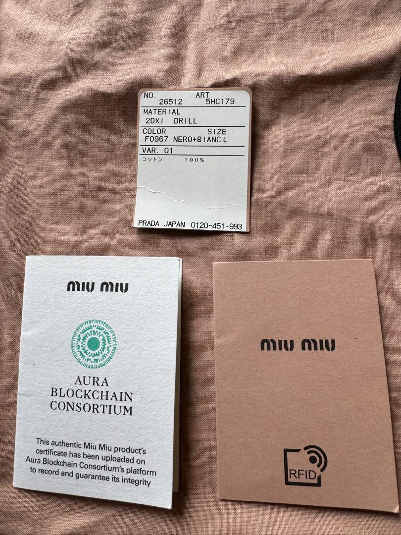 miu miu ミュウミュウ キャップ ブラック Lサイズ