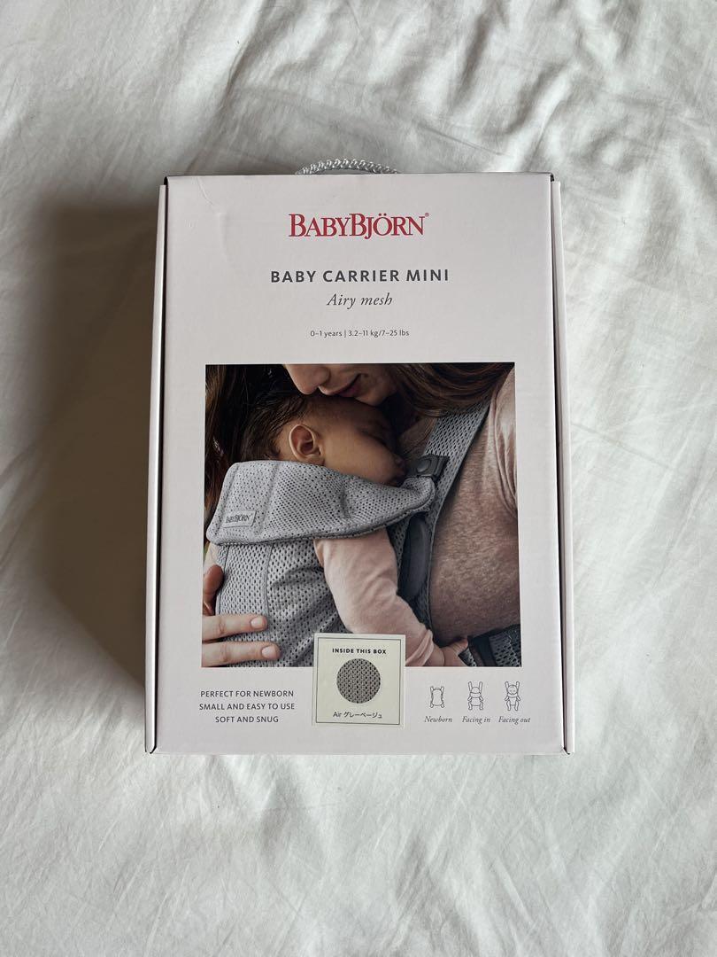 BABYBJÖRN ベビーキャリアミニ エアリーメッシュ　グレーベージュ