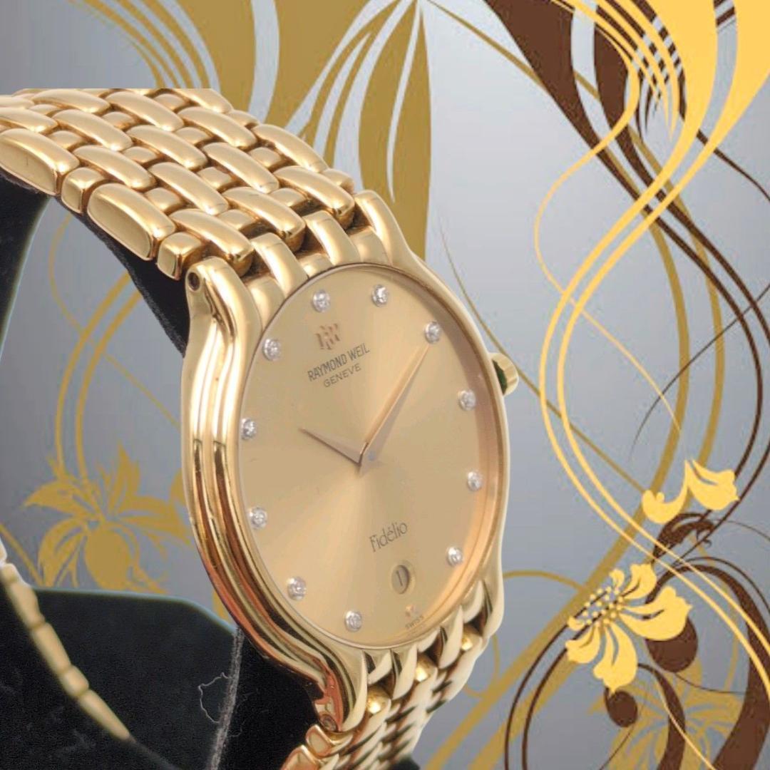 RAYMOND WEIL メンズ 18K クォーツ QZ 腕時計 稼働品 18金