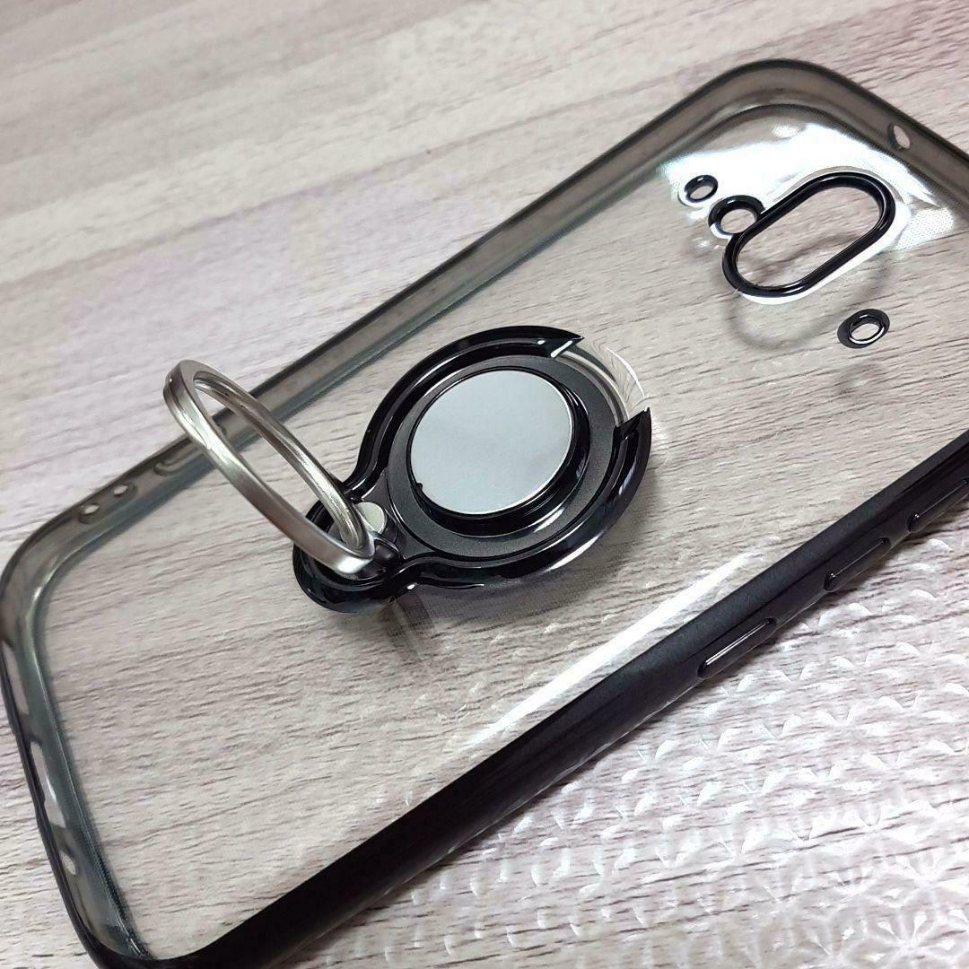 FUJITSU F-52B ケース リング クリア 透明 ブラック 黒 WWW_OPDRERGINERDOGAN_COM