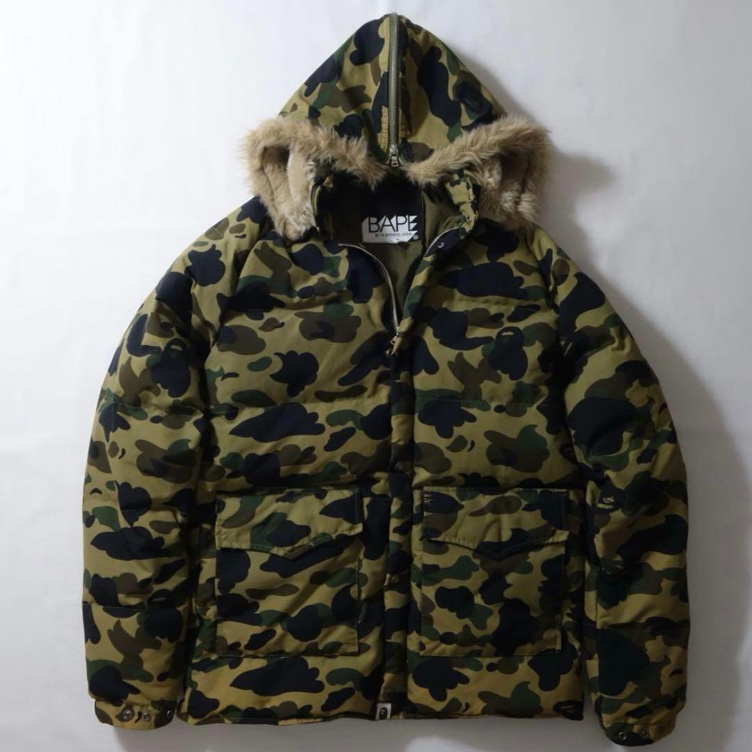 BAPE A BATHING APE 1st Camo Fur Down n2b BAPE A BATHING APE 1st Camo Fur Down n2b