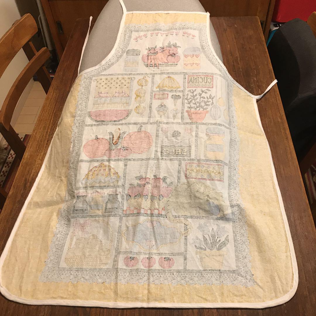 60~70's ヴィンテージエプロン カントリーキッチン U.S.A. 美品
