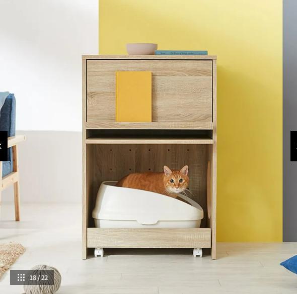 【新品未使用】LOWYA　ロウヤ 猫トイレ　組み立て済