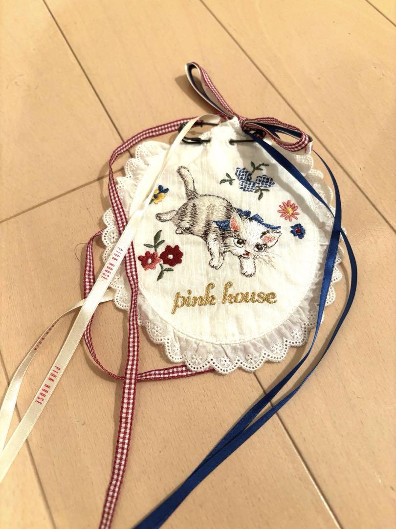 PINK HOUSE ハンカチあつめの猫 ワッペン 9,999円