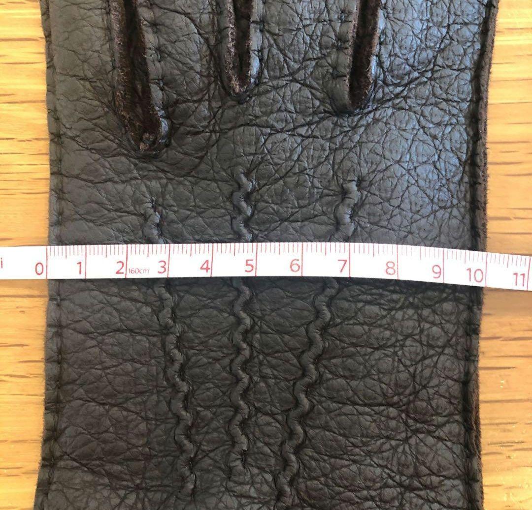 小物 DENTS PECCARY LEATHER GLOVES 8 D-BROWN