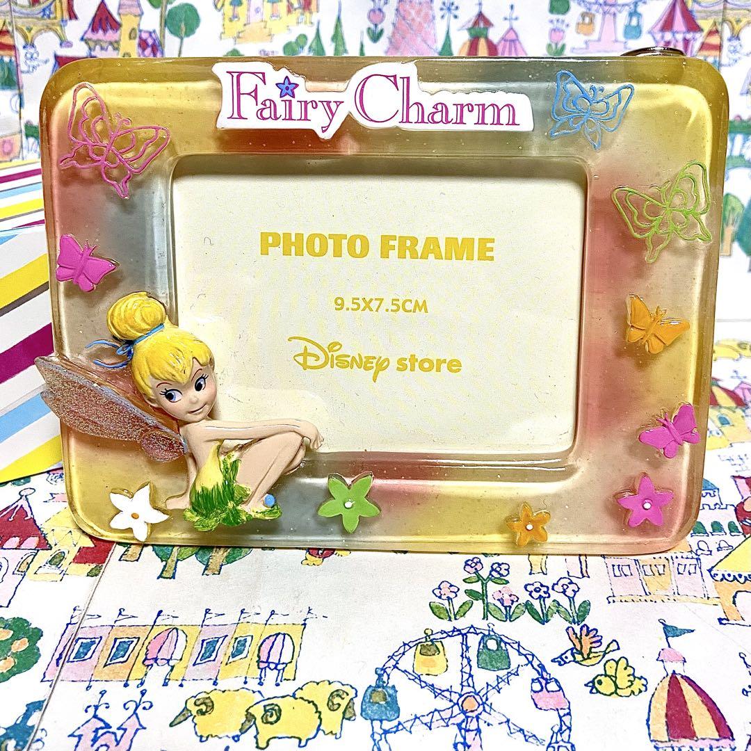 本物の 平成レトロ 写真立て ティンカーベル ピーターパン ディズニー フォトフレーム
