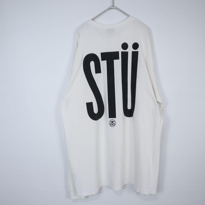 セット STUSSY ロングTシャツ デカロゴ 07HJm-m69802807909 ステューシー ロゴ カラーホワ