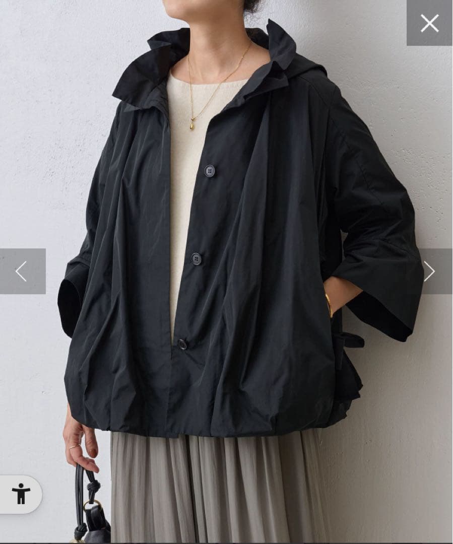 ビアズリー *バルーンブルゾン*ブラック