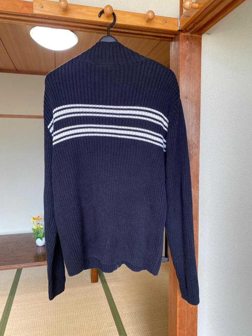 ネイビー ストライプ セーター ハイネック ネイビー ストライプ セーター ハイネック
