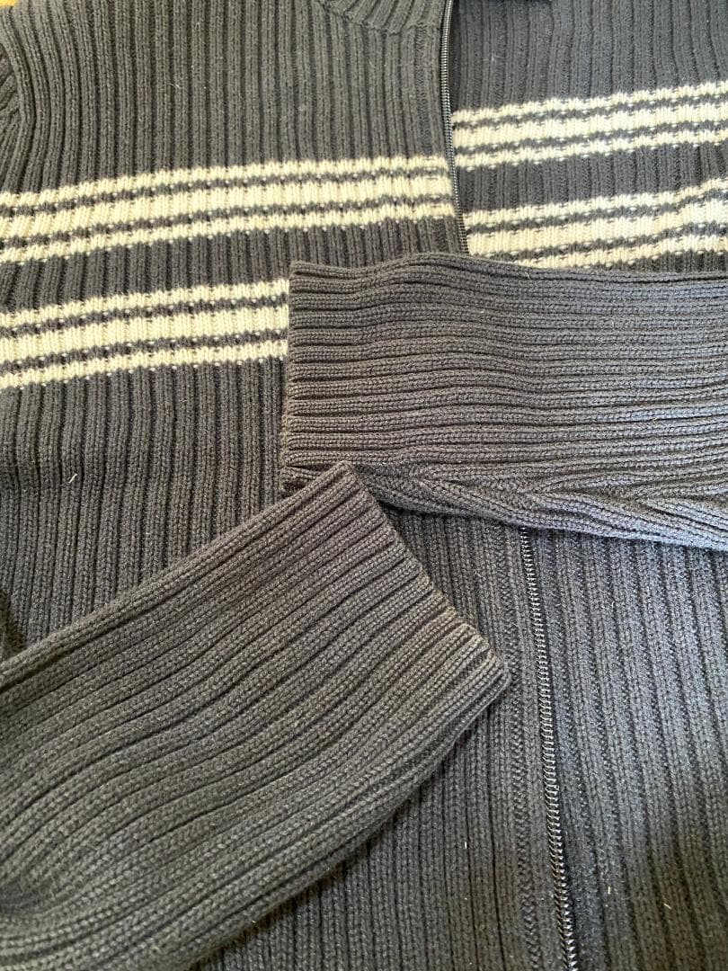 ネイビー ストライプ セーター ハイネック ネイビー ストライプ セーター ハイネック