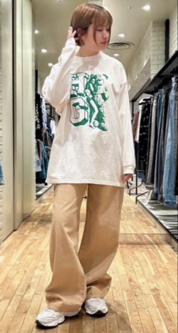 ヒステリックグラマー HG WOMAN BEAR オーバーサイズTシャツ 白