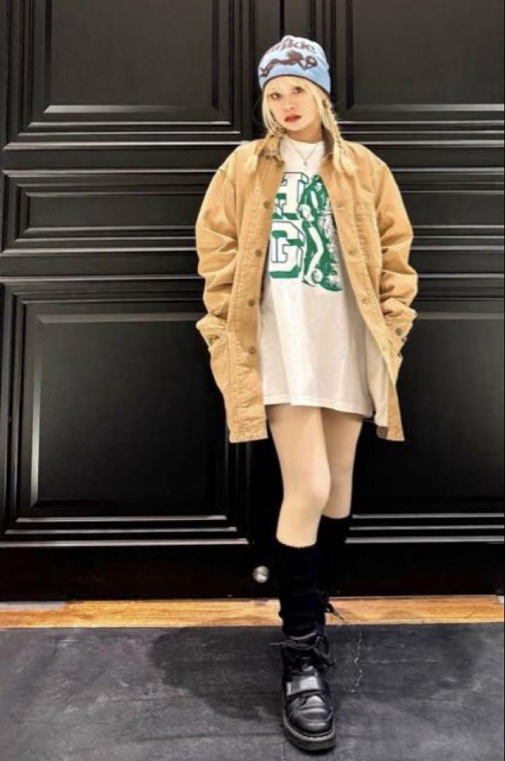 ヒステリックグラマー HG WOMAN BEAR オーバーサイズTシャツ 白