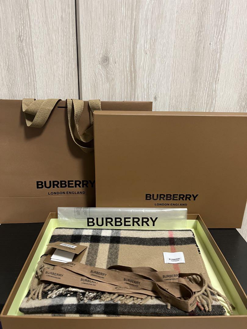 新品 BURBERRY バーバリー リバーシブル マフラー M168X30