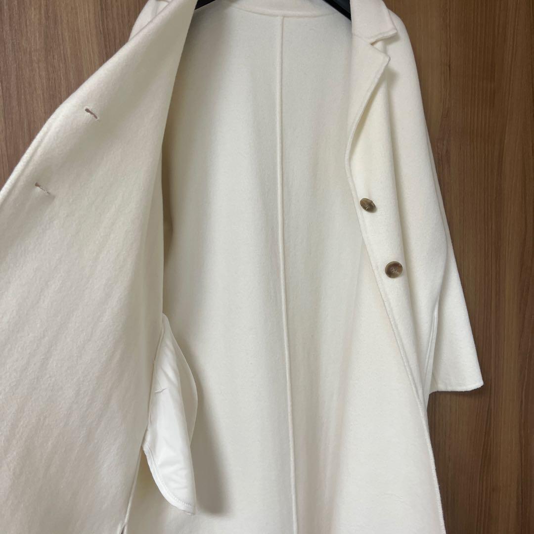 doudou ロングコート　ホワイト